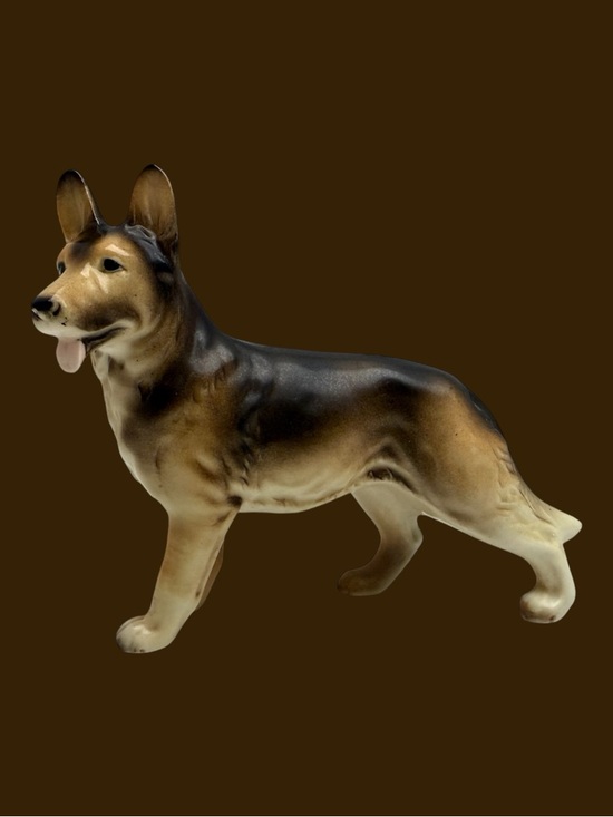 Other - Vintage German Shepherd Ceramic Porcelain Dog Figurine 1950s 1960s